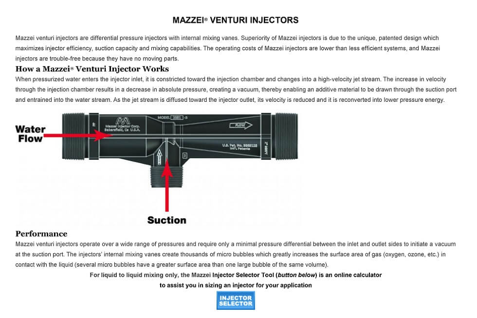 Venturi Injector